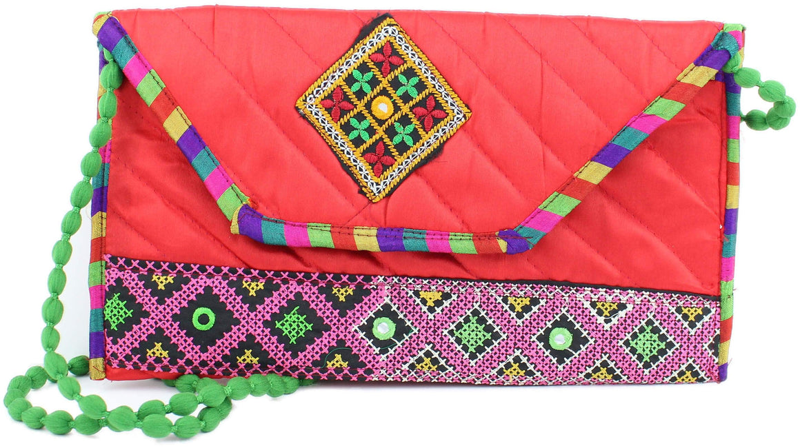 Envelope Style Girls Handbag Traditional Ethnic Purse