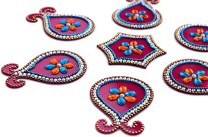 Designer Floating Rangoli - Matki (Small)