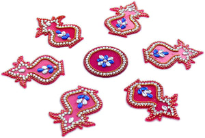 Designer Floating Rangoli - Kalash Design