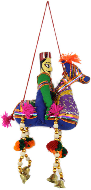 Ethnic wall hanging Decorative piece - Horse Rider