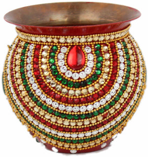 "Shri" Decorated Kalash