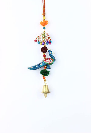 Ethnic Door Hangings - Peacock (pair)